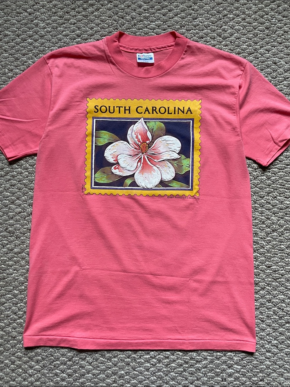 Vintage South Carolina flower single stitch tourism t shirt